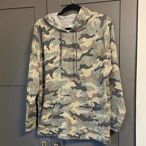 Camo Hooded Sweatshirt